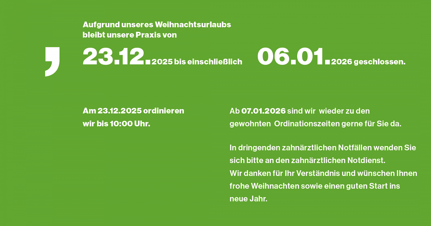 Weihnachtsurlaub – Foto: © Dietmar Walser